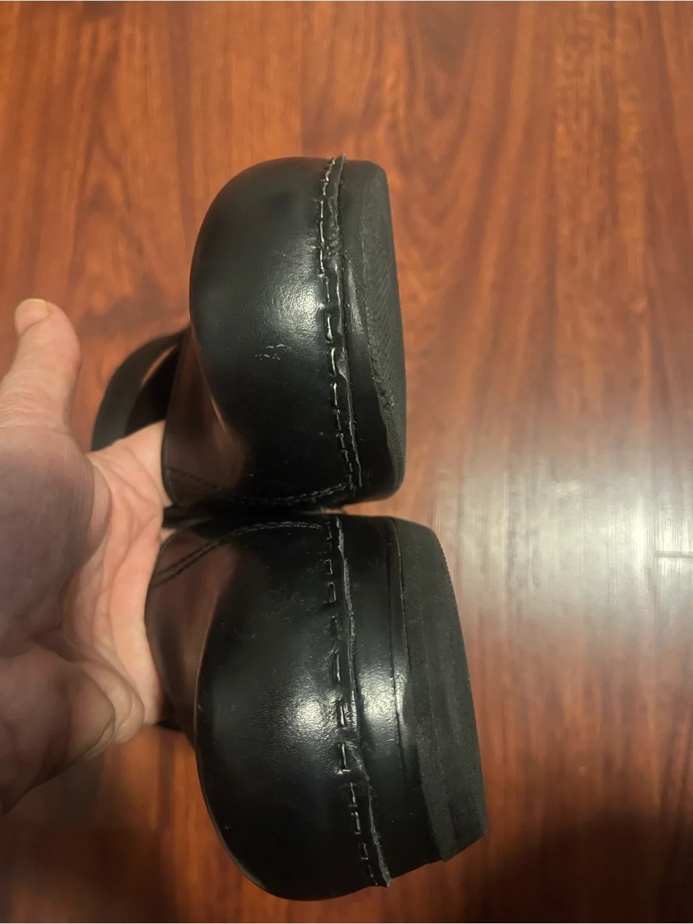 Sanita Black Mary Jane Kids' Clogs with Buckle